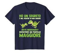 Grande Fratello Dino Diventerò Un Fratello Maggiore Maglietta, Bambini, Navy, 6 Anni