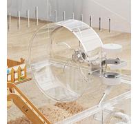 Grande gabbia per criceti con accessori, casetta nana per gerbilli,