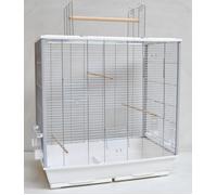 Grande Gabbia per Uccelli Canarini Budgie Pappagalli Grandi Con Trespolo