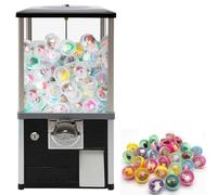 Grande Gashapon Machine Commerciale, Candy Machine a Mo-neta, Vending Equipment Senza Corrente, Capsule Toys 360° Rotanti, Perfetta per Amusement Parks e Arcade(Black)