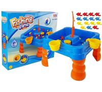 Grande gioco di pesca d’acqua per bambini con tavolino e due canne