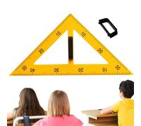 Grande goniometro per insegnanti, righello triangolare per geometria, goniometro magnetico, aiuto per la misurazione della geometria, strumento matematico in classe, per architetti, ingegneri, artisti