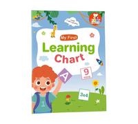 Grande grafico educativo per imparare le lingue per bambini, con vocabolario precoce, 28,7 x 21 cm, grafico del vocabolario inglese per bambini