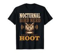 Grande Gufo Cornuto Birding Owl Watcher Regalo Maglietta
