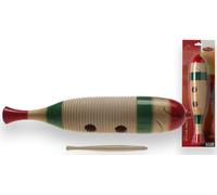 Grande Guiro, Legno, A Forma Di Pesce, Con Raschietto