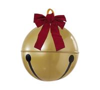 Grande Inflatable Christmas Ornaments | Giant Bow Bell Inflatables Christmas Decorations | Holiday Decor for Indoor Outdoor Party Lawn Garden Yard Patio Porch Front Door