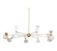 Grande Italiano Lampadario Stile Stilnovo Metà Secolo 8 Arms Sputnik a Soffitto