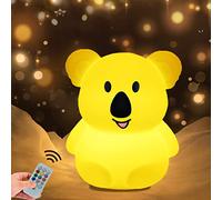Grande Koala Luce notturna Luce notturna per bambini ricaricabile lampada da comodino a LED per bambini lampada per bambini in silicone per l'allattamento al seno Luce notturna Regalo di Natale