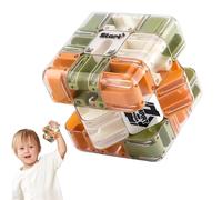 Grande Labirinto 3D Con Palline Rotolanti, Gioco Puzzle Labrynth Lunghezza Bordo 7 Cm Con Sfida A 6 Lati Adatti For L'allenamento Mentale Degli Adolescenti(Orange)