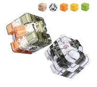 Grande labirinto 3D, cubo magico, giocattolo labirinto a forma di palla 2 in 1 per alleviare lo stress, allenare il cervello, gioco educativo, regalo per adulti e adolescenti (2PCS-A)