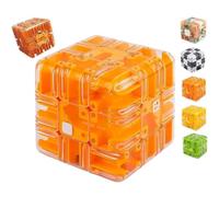 Grande Labirinto 3D, Puzzle a Cubo - Coinvolgente Giocattolo Rompicapo, Puzzle Ad Alta Difficoltà, Puzzle a Cubo Magico 3D, Puzzle a Sfera - Giocattolo(Style D,2PCS)