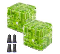Grande Labirinto 3D Puzzle Cubo - Giocattolo Rompicapo Coinvolgente, Puzzle 3D Con Palla Labirinto, Gioco Fidget Portatile per Adulti E Bambini Sollievo Dall'ansia, Allenamento(2PCS-D)