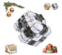 Grande labirinto 3D puzzle labirinto cubo - Gioco labirinto per pensiero spaziale e logica, giocattolo a doppio uso per alleviare lo stress, sorpresa natalizia unica per uomini e donne (bianco)