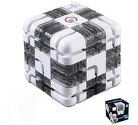 Grande labirinto 3D Puzzle Maze Cube, 3D Roller Ball Maze Cube, migliora il riconoscimento spaziale e coltiva il pensiero logico, adatto a bambini e adulti (Verde Arancione)