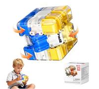 Grande Labirinto Cubo Labirinto 3D, Puzzle Rompicapo For Adulti E Bambini, Giocattolo Fidget For Alleviare Lo Stress Adatto A Famiglie E Amici Condividere Il Divertimento(Blue+yellow)