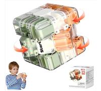 Grande Labirinto Cubo Labirinto 3D, Puzzle Rompicapo For Adulti E Bambini, Giocattolo Fidget For Alleviare Lo Stress Adatto A Famiglie E Amici Condividere Il Divertimento(Red+green)