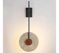 Grande lampada da parete interna grotta pietra pietra pietra paralume retrò con funce calda luce 3000k da parete a led da parete da letto da letto da letto per la decorazione della parete della