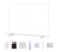 Grande lavagna luminosa da disegno, lavagna in acrilico a LED con oscuramento USB, lavagna cancellabile fai da te per giovani artisti, decorazione per casa, camera da letto e feste