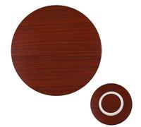 Grande Lazy Susan per Tavolo Da Pranzo, Piatto Girevole Rotondo In Legno Da 50/60/70/80/100cm, Vassoio Da Portata Rotante per Centrotavola Di Hotel E Ristoranti(Teak,45cm/18in)