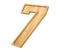Grande legno serving, durevole e riutilizzabile numero tavolo decor, 16 pollici cibo with, naturale legno salumi formaggio snack with handles, party serving with Elegant