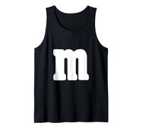 Grande Lettera Bianca m Halloween Natale Ringraziamento Canotta