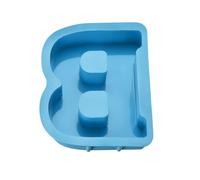 Grande Lettera Resina Modelli Alfabeto B Silicone Blu 6 Pollici