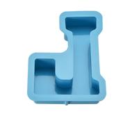 Grande Lettera Resina Modelli Alfabeto L Silicone Blu 6"