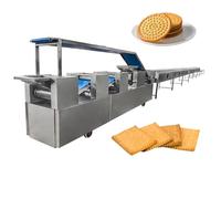 Grande linea di produzione del biscotto, attrezzatura di produzione croccante completamente automatica del biscotto con il biscotto della noce e del pancake che forma funzione