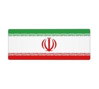 Grande L'Iran Tappetino Mousebandiera Nazionale| Copre Tutta La Scrivania| Base Gomma Stabile| Cucitura Durevole| Ideale Per Gamer Con Bisogno Di Velocità