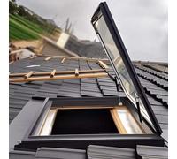 Grande lucernario personalizzato - Ventilazione manuale in lega di alluminio quadrato/design rettangolare perfetto per la manutenzione del tetto e soluzioni ottimali per il flusso d'aria
