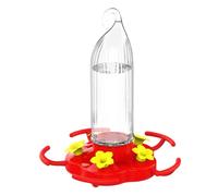 Grande mangiatoia per colibrì, da appendere per uccelli selvatici, 470 ml, 5 porte, con gancio a prova di formiche, decorazione da giardino per gli appassionati di interni, balcone, cortile, portico e