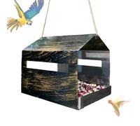 Grande Mangiatoia per Uccelli | Mangiatoia da Giardino con Design Rustico,Decorazione da Giardino Appendibile per Esterni - Ideale per Balcone, Terrazzo, Parco, Alberi e Attirare la Fauna Selvatica