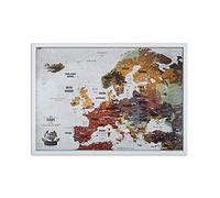 Grande mappa da viaggio con puntine, design creativo, 53 x 43 cm, personalizzabile con mappa di viaggio, mappa Europa con perni per segnare i viaggi, prodotta in Europa