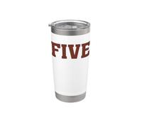Grande Maroon Colore 5 Cinque Bicchiere termico in acciaio inox doppia parete