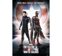 Grande Marvel Poster Falcon E Inverno Soldato 61x91.5 CM 61x91.4cm Nuovo