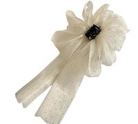 Grande Mesh Bow Hair Claw Clip Dolce Elegante Semplice Tornante Donne Coda di Cavallo Nastro Dei Capelli Accessori Ragazze Granchio Clip Capelli