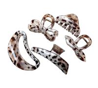 Grande molletta per capelli più stili, brillante clip per capelli da donna medio-spessi e capelli lunghi, stampa leopardata, grande accessorio alla moda per donne e ragazze