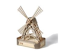Grande Mulino a Vento Puzzle 3D in legno, Kit di Costruzione in Legno per Adulti da Costruire, Rompicapo Giochi Logica Potenziare Creatività,Natale Ideale Regalo