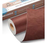 Grande Nastro di Riparazione in Pelle, 40 x 80 cm Toppe autoadesive in pelle, Kit Riparazione Pelle Patch Pelle Adesiva per Seggiolino Auto, Divano, Sedia, Reclinabile, Stivale, Borse - Rosso marrone