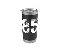Grande numero 85 per 85° compleanno ottantacinque anni 1985 Bicchiere termico in acciaio inox doppia parete