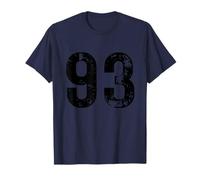 Grande Numero 93 per 93° Compleanno novantatré Anni 1993 Maglietta