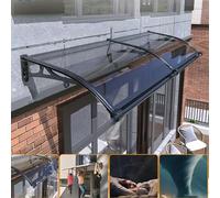 Grande ombrello a baldacchino con protezione UV al 99%, copertura in policarbonato per patio, lucernario, parapioggia, tenda da giardino all'aperto (60 x 310 cm)