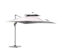 Grande Ombrello da Esterno Hawaii Organ Garden Courtyard Luce ossidata con Ombrello Romano(Beige)