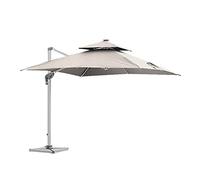 Grande Ombrello da Esterno Hawaii Organ Garden Courtyard Luce ossidata con Ombrello Romano(Khaki)