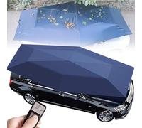 Grande Ombrello Parasole Auto Portatile da Esterno Blue-4.2mNoTripod | Apertura Telecomandata, Disponibile 4,2m 4,8m 5,2m per Protezione Quotidiana