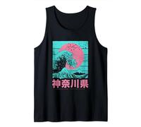 Grande Onda Al Largo Di Kanagawa Pop Art Hokusai Giapponese Canotta