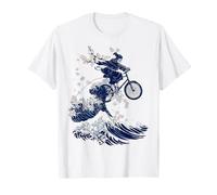 Grande Onda Grim Reaper Equitazione Bicicletta Giapponese Maglietta