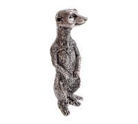 Grande ornamento in peltro massiccio suricato - fatto a mano in Cornovaglia