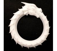 Grande Oroboros Dragone Silicone Stampo Per Resina,Argilla,Topper Torta & Altro