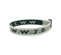 Grande orologio da polso W.W.J.D. Monogram Print Wrist Strap Bracelet Webbing Unisex Bracelet regolabile in massa (A, taglia unica), Taglia unica, Nylon, Nessuna pietra preziosa